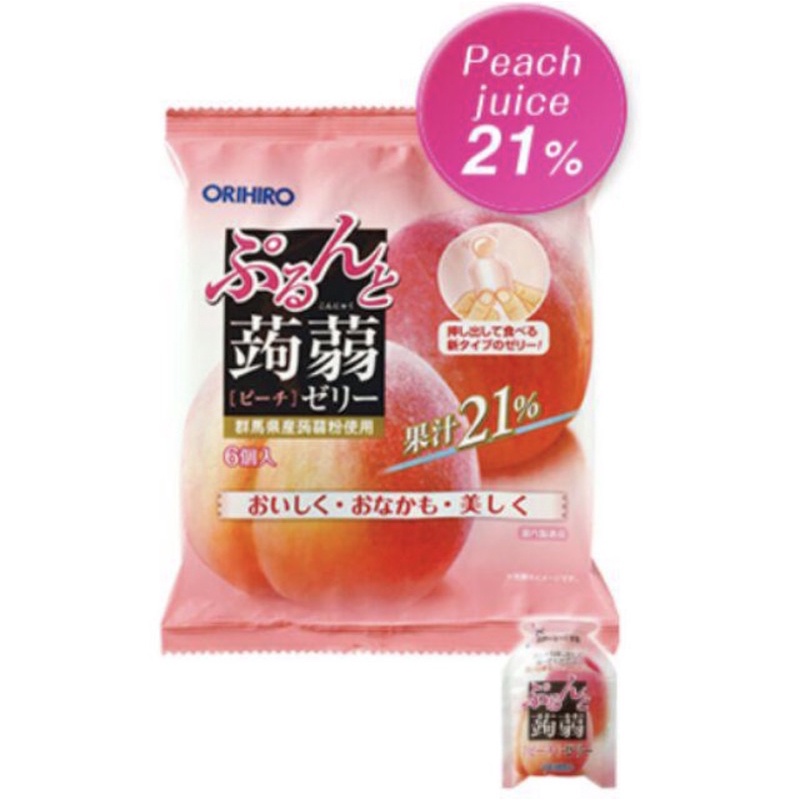 

Orihiro Konyaku Jelly Pouch : Grape/Peach/Orange - 120GR (20GR x 6 Pcs)