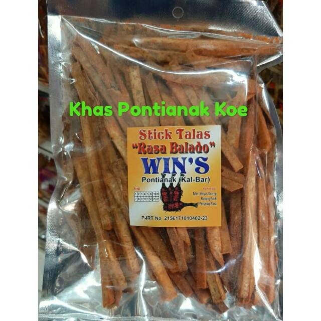 

Stick Keladi / Talas Batangan Merk Win's khas Pontianak ukuran besar (acak)