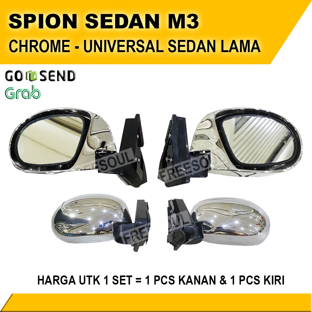 Spion Chrome Lipat M3 Mobil Sedan Lama - Spion Mobil Lipat