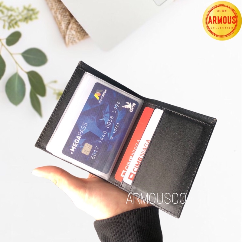 Dompet Kartu Card Holder Model 2 Slot Uang untuk Pria Wanita Terkini Terbaru