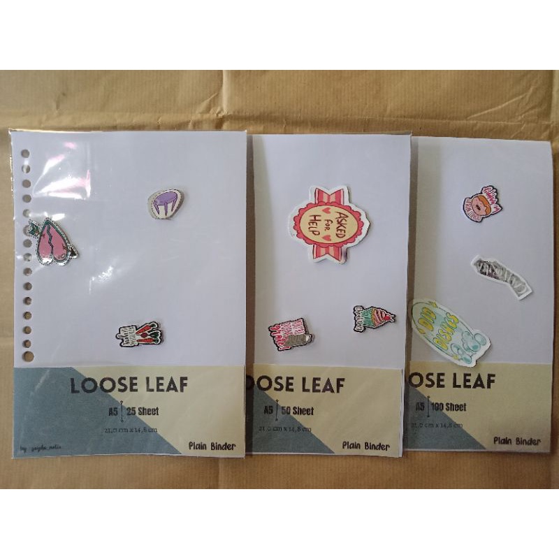 

Plain Binder loose leaf A5