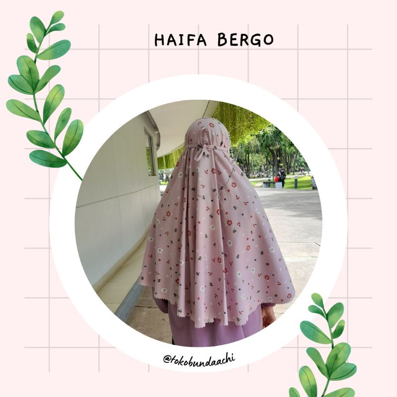 Bergo Tali motif bunga