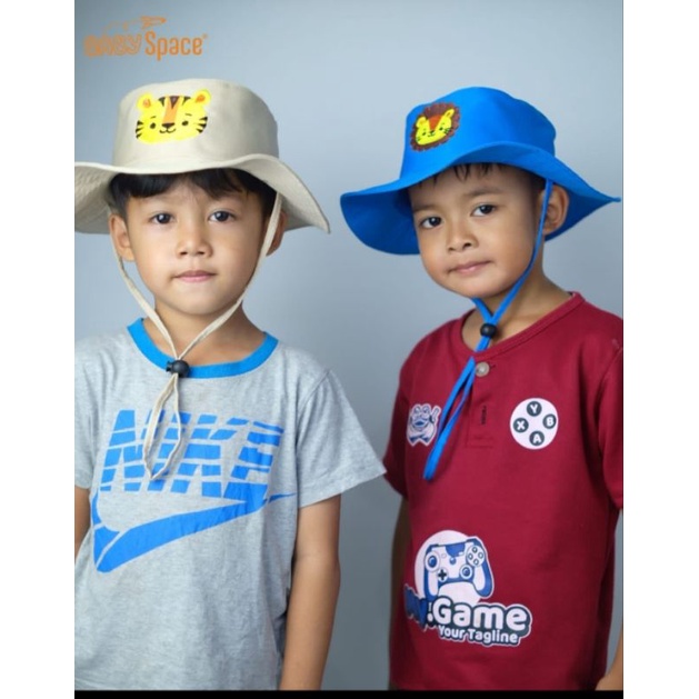 KSHFASHION I Bucket Hat Anak I Topi Safari Anak Laki dan perempuan 2-8 Tahun Babysapce