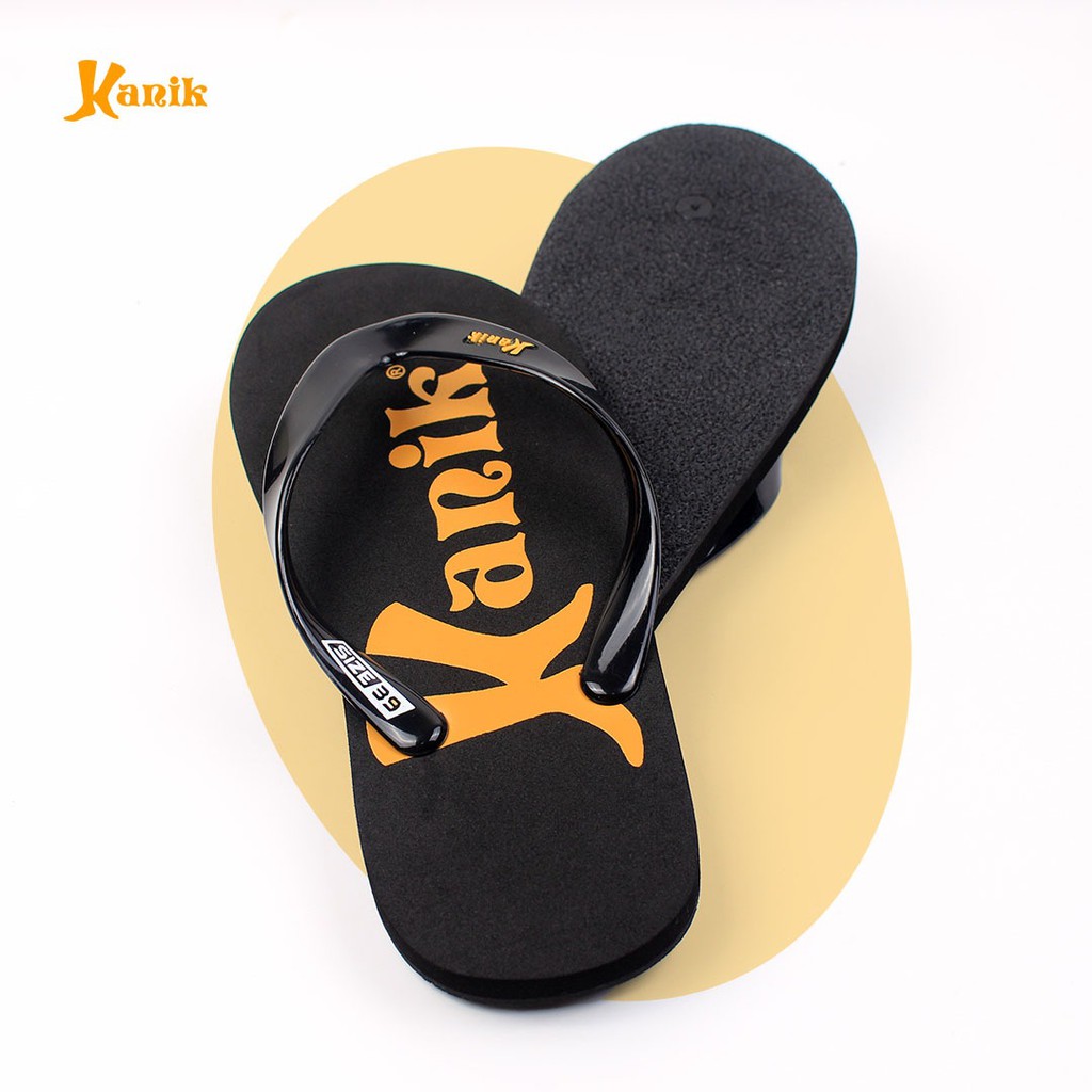 KANIK - Sandal Jepit Pria Kanik Original Warna Hitam