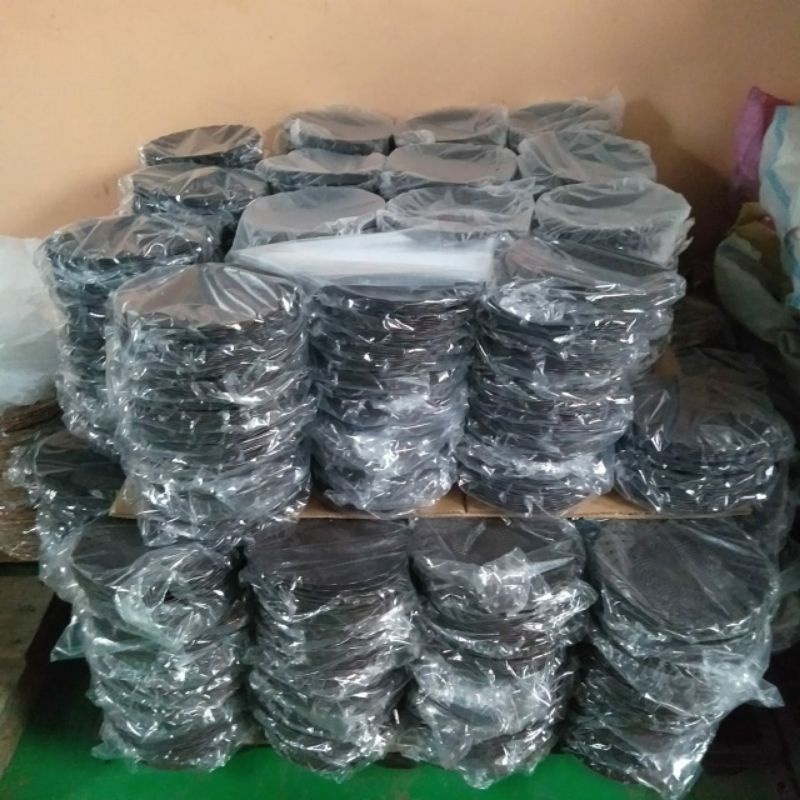 Piring Rotan plastik/Piring Makan Praktis/Piring Murah Harga Pabrik (Per Lusin)