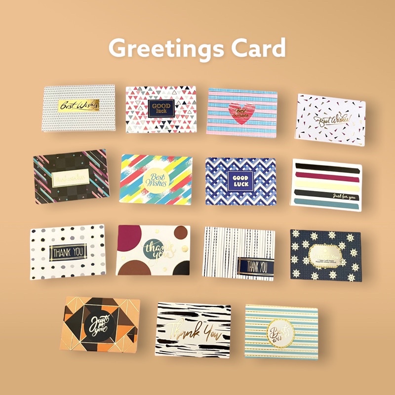 Jual Kartu Ucapan Greetings Card Import Birthday Thank You Good Luck Indonesia Shopee Indonesia