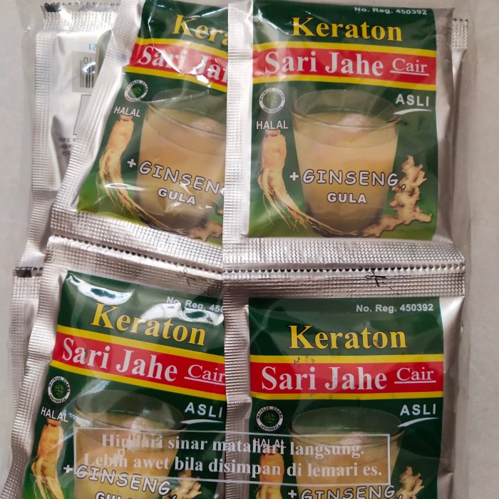 

sari jahe keraton 12 sachet (BERKUALITAS)