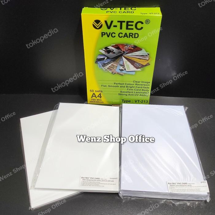 

Kertas Pvc A4 V-Tec Isi 50 Lembar Pvc Id Card Plastik Pvc