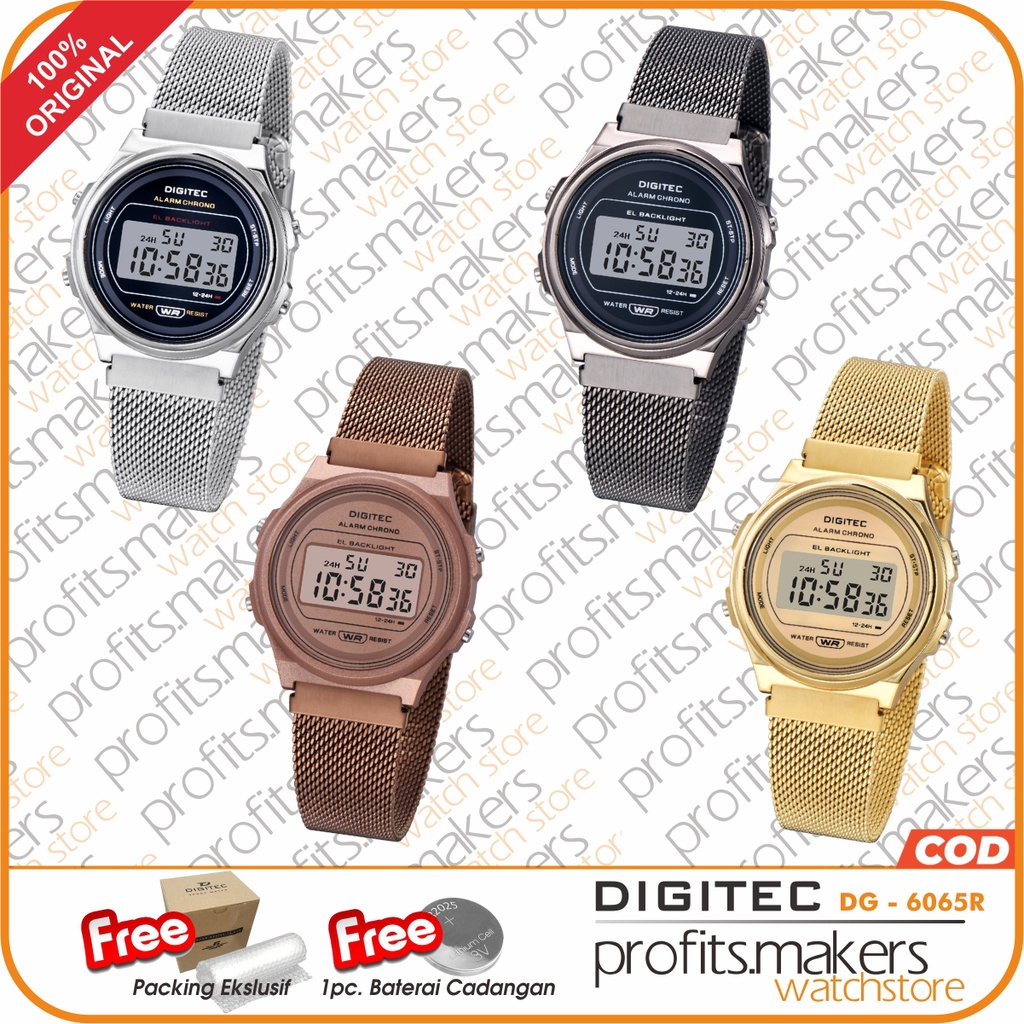 DIGITEC DG 6065 R / DG-6065R / DG6065 R Watch Jam Tangan ORIGINAL