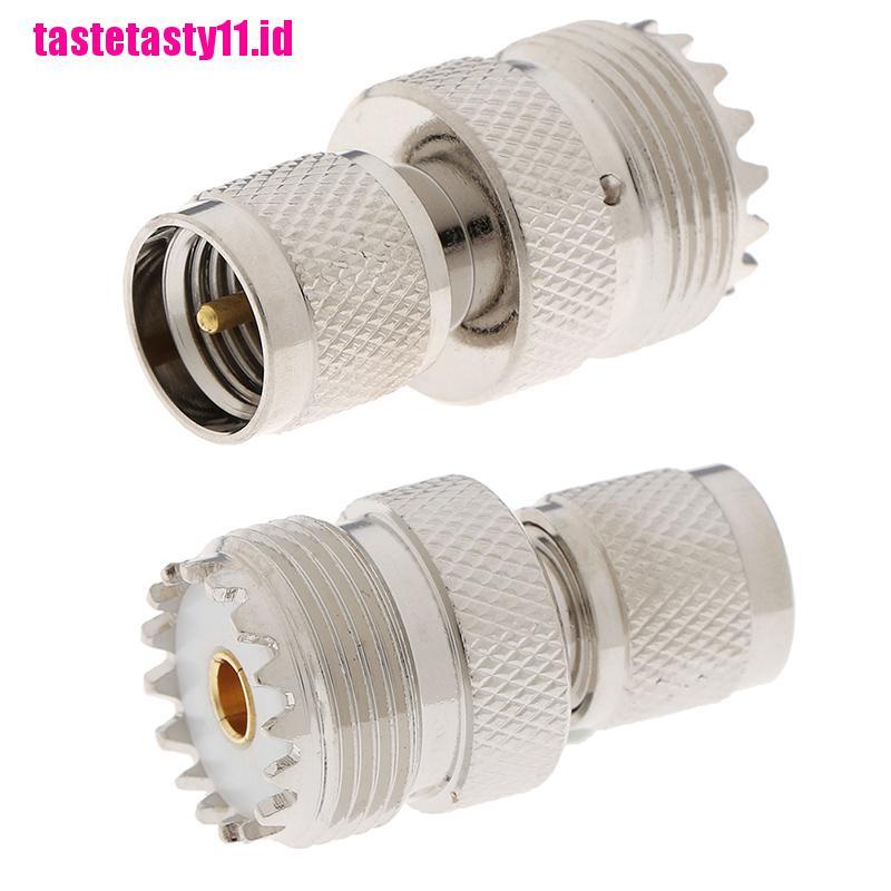 1 Pc Konektor RF Mini UHF Male plug Ke UHF SO-239 Female Lurus