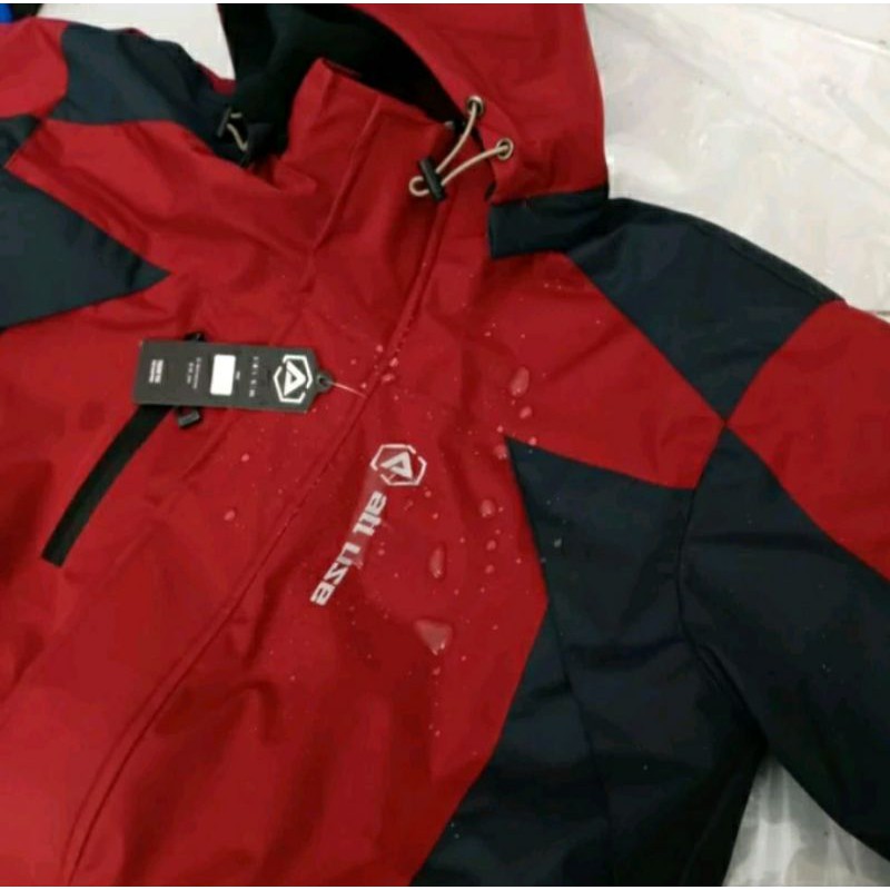 jaket gunung pria all use outdoor windroof waterproof M-10XL