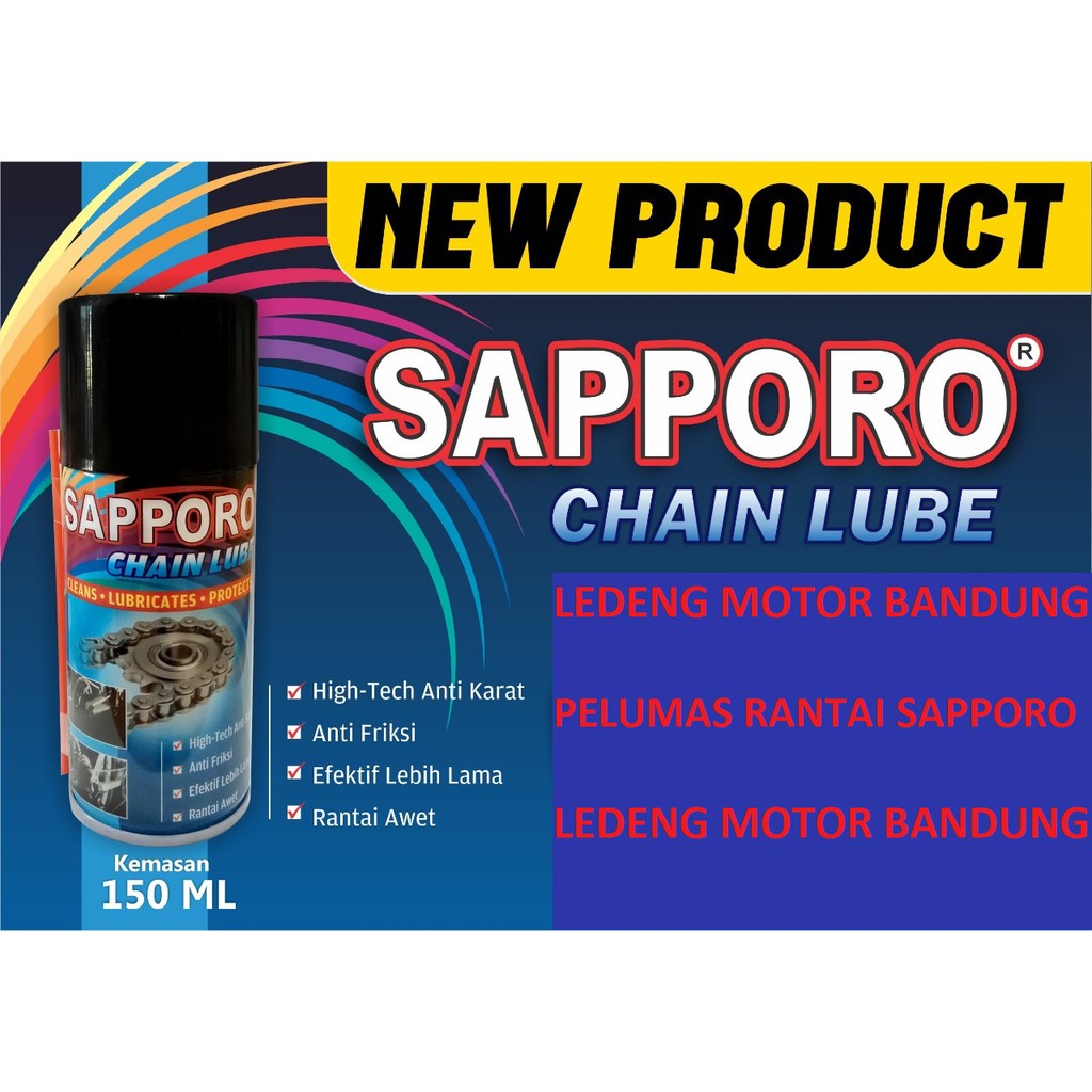 Sapporo ChainLube Oli Pelumas Rantai Anti Karat Chain Lube Cleaner