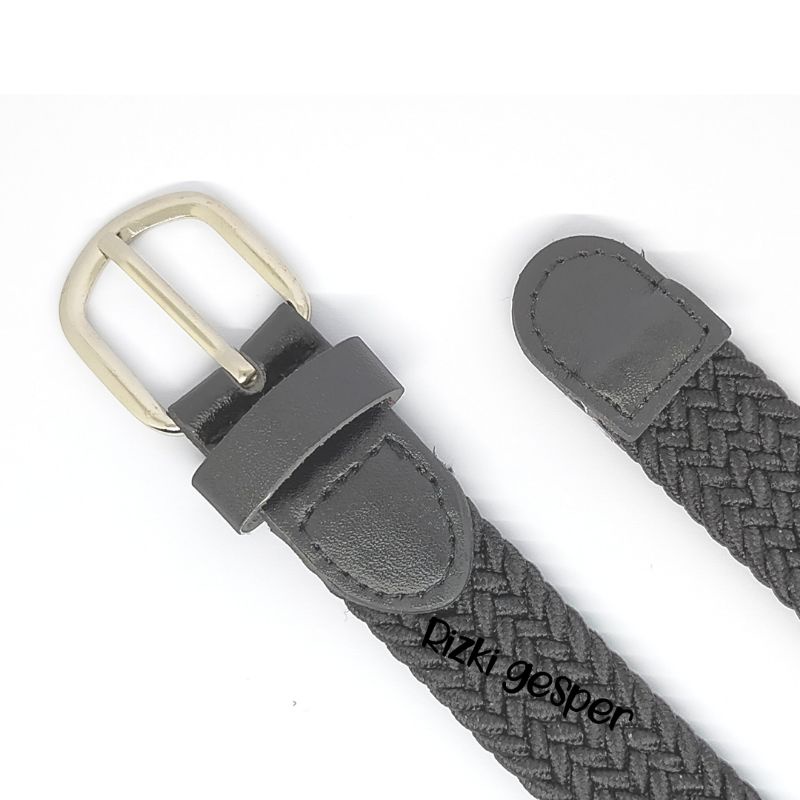 Ikat Pinggang Wanita Karet Textan Gesper Cewe Rajut