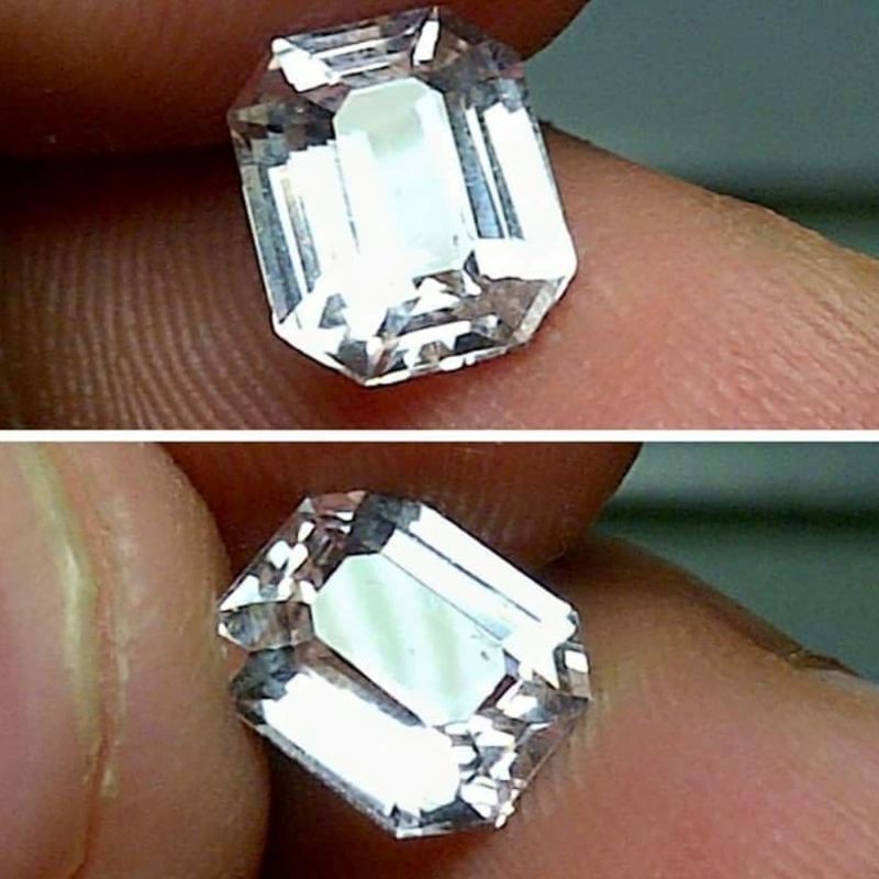 Natural Sapphire White Safir Colorless Sapphire UnHeat