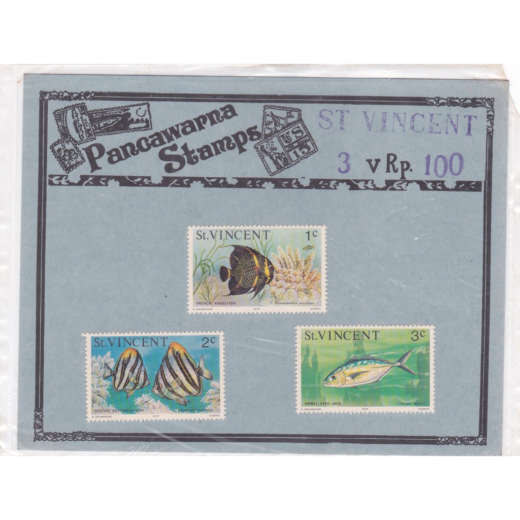 Perangko St. Vincent Ikan (1975)