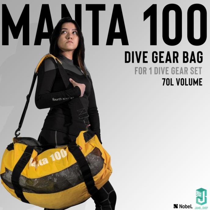 Tas Peralatan Diving Selam Besar / Dive Bag 70L / Nobel Manta 100