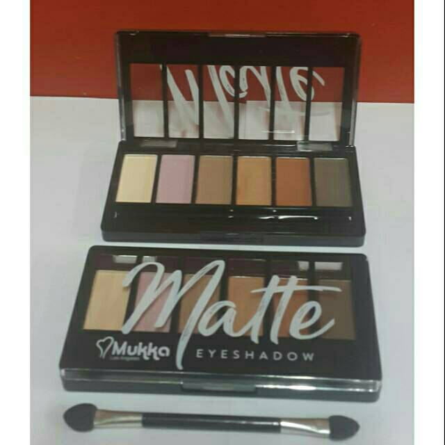 Eyeshadow Matte Mukka 6 Warna