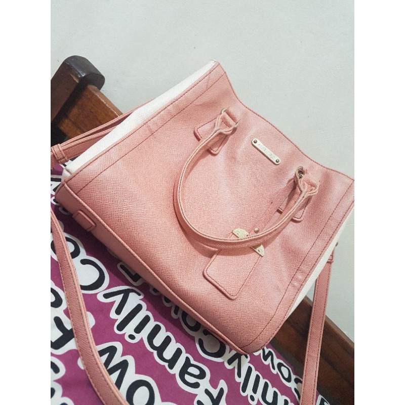 Anne klein preloved bags authentic soft pink white