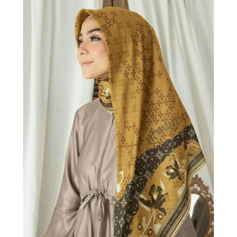 PROMO/DIRAYA MUSTARD/ JILBAB VOAL PREMIUM/ GROSIR HIJAB/HIJAB SEGI EMPAT/VOAL MOTIF PREMIUM/DENAY KW