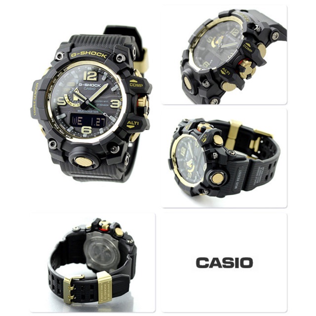 Casio G-Shock MUDMASTER GWG-1000GB-1ADR Gold Ion Plated Triple Sensor