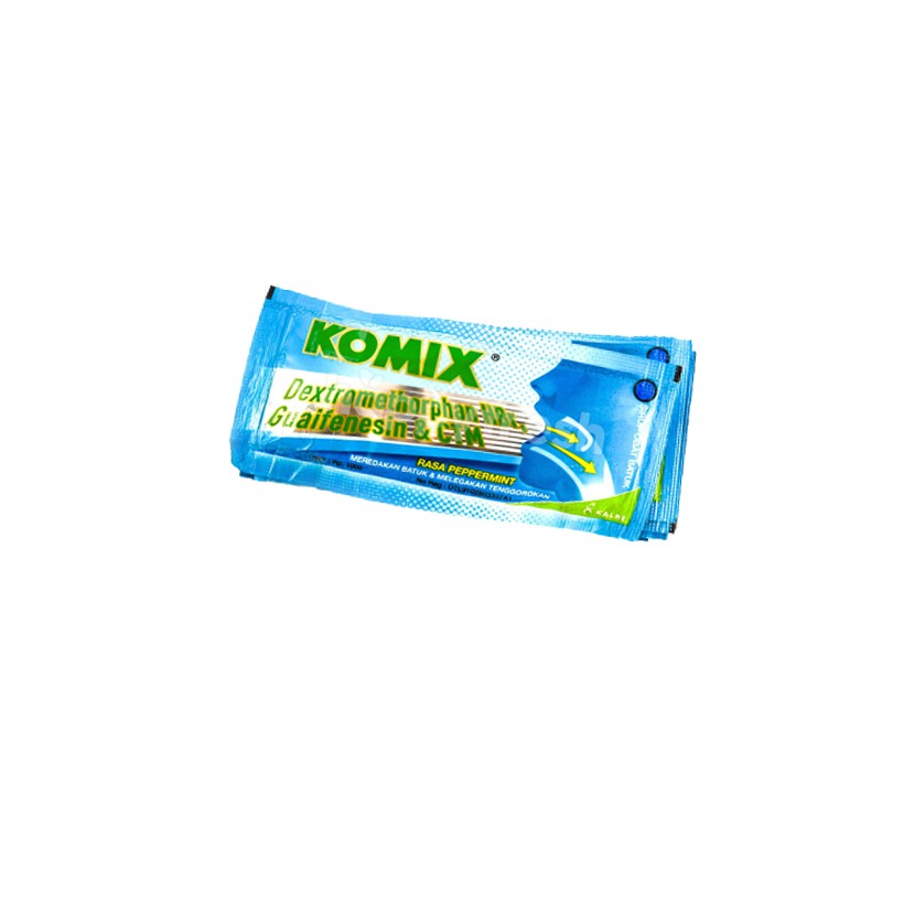 [BOX] Komix Batuk 1 Box isi 30 Sachet / Peppermint / Jeruk Nipis / Jahe / Meredakan Batuk