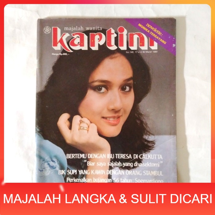 Majalah KARTINI No.140 Mar 1980 Cover RINI S. BONO Langka