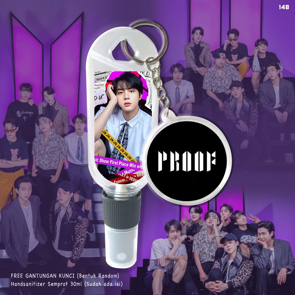 (FREE GANTUNGAN KUNCI) HAND SANITIZER BANGTAN K-POP / SUDAH INCLUDE ISI 30ML / TERMURAH