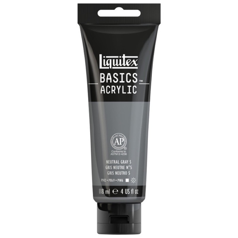 

Cat Acrylic Liquitex Basics 118ml Neutral Gray 5