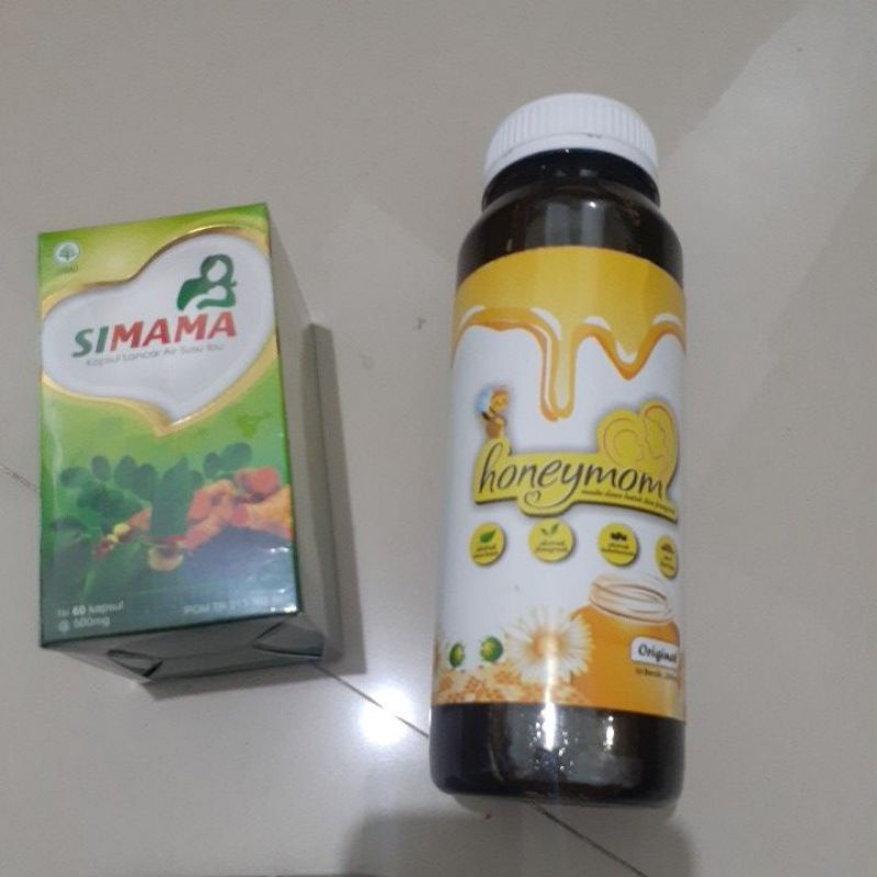 Paket Manjur 2 Botol Pelancar Asi Booster,Vitamin Asi Honeymom Simama