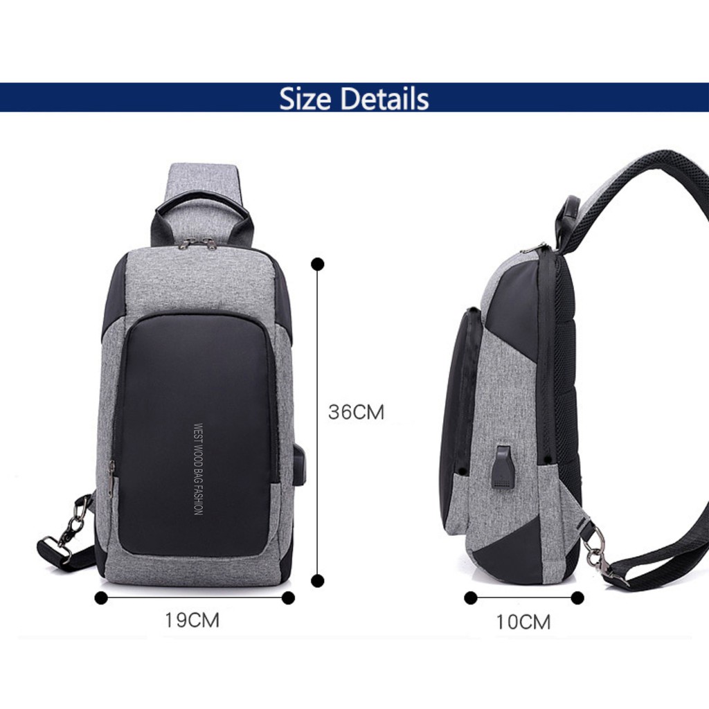 Tas selempang Smart Pack Usb M713