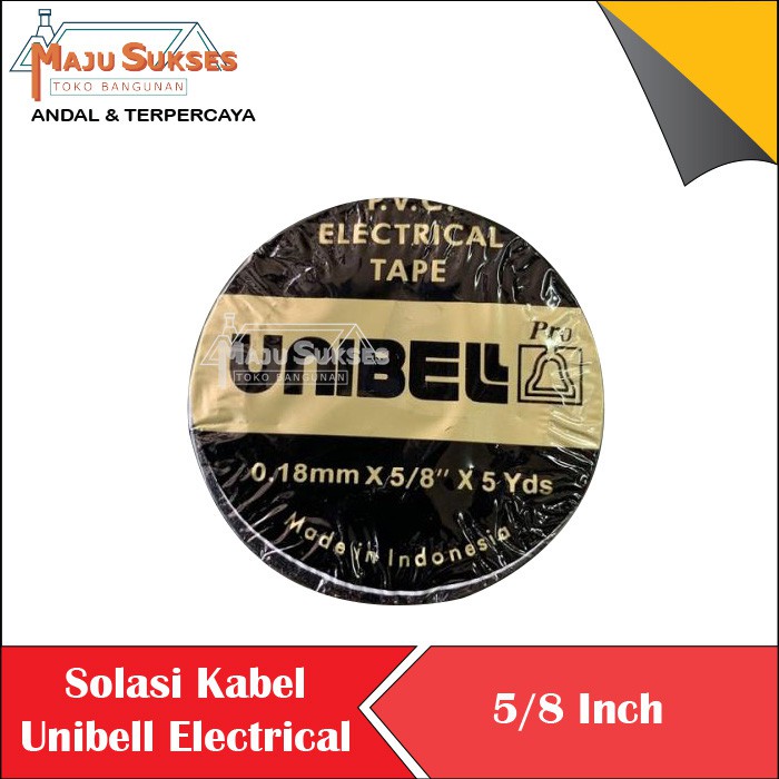 

Solasi kabel Unibel Electrical Tape Selotip Kabel tanpa dus