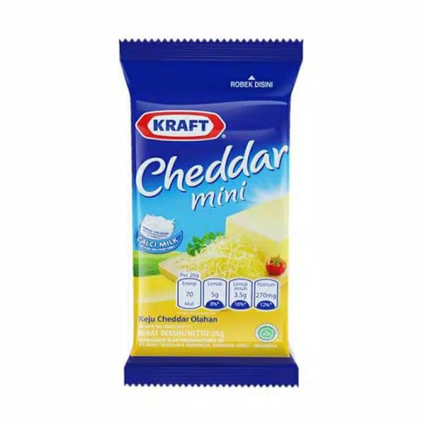 Keju Kraft Cheddar Mini 35g