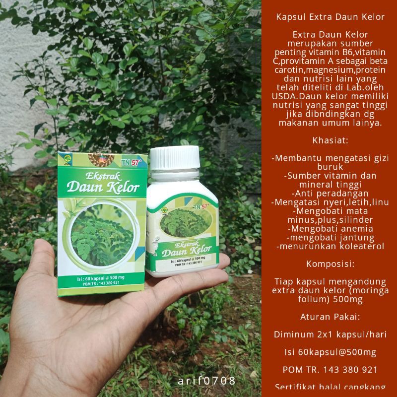 KAPSUL EXTRA DAUN KELOR TN57 ISI 60 KAPSUL
