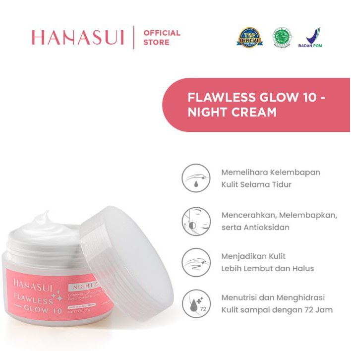 HANASUI Collagen Water | Acne Treatment | Flawless Glow 10 Series | Acne Spot | Night Day Cream | Essence | Skincare Skin (VICTORIA)