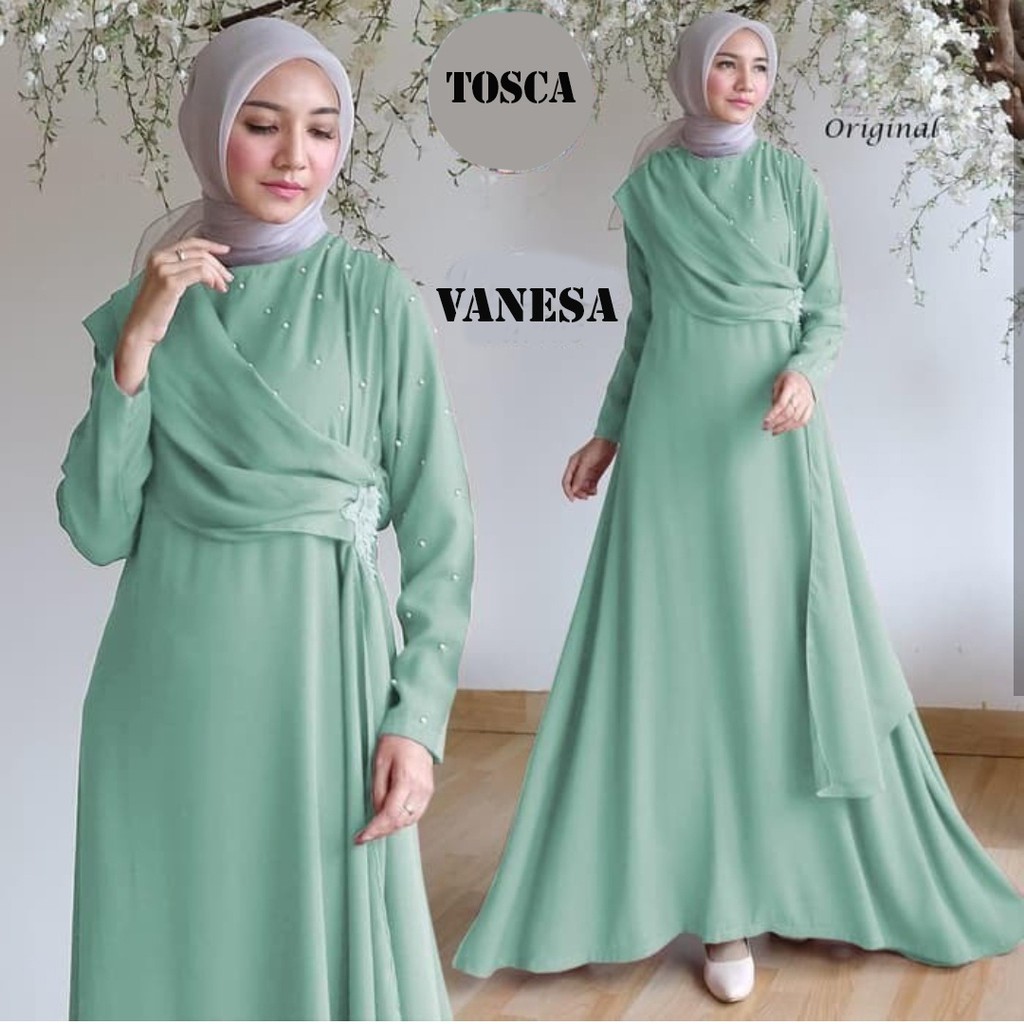 HOPYLOVY - Gamis Maxi Slendang Vanesa