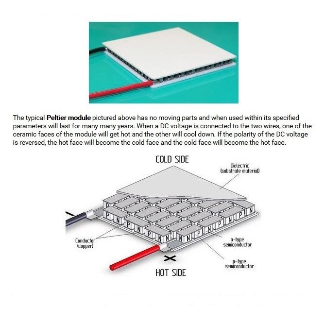 Peltier TEC1-12706 Thermoelectric Cooling Cooler Elemen Pendingin