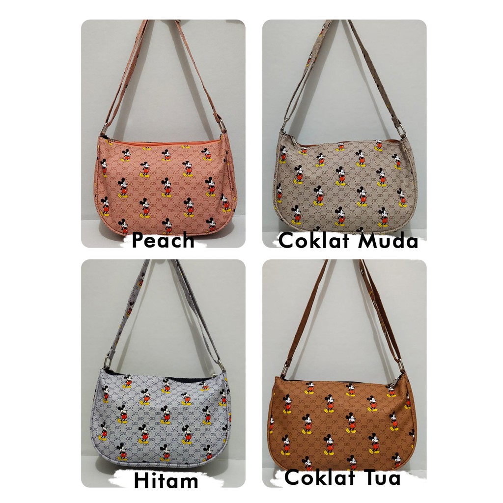 Tas Wanita Kulit Sintetis Fashion Terbaru Handbag Motif Remaja Trendy Tas Tangan Tali Panjang Murah