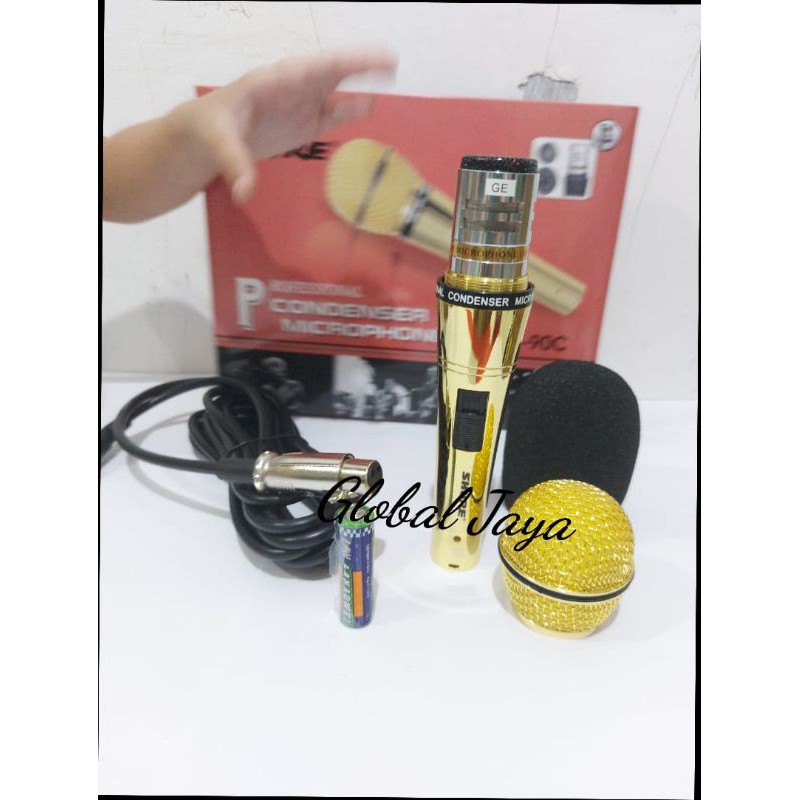 mic condensor shure pro90c free kabel mic kabel shure pro 90c mic shure murah karaoke microphone