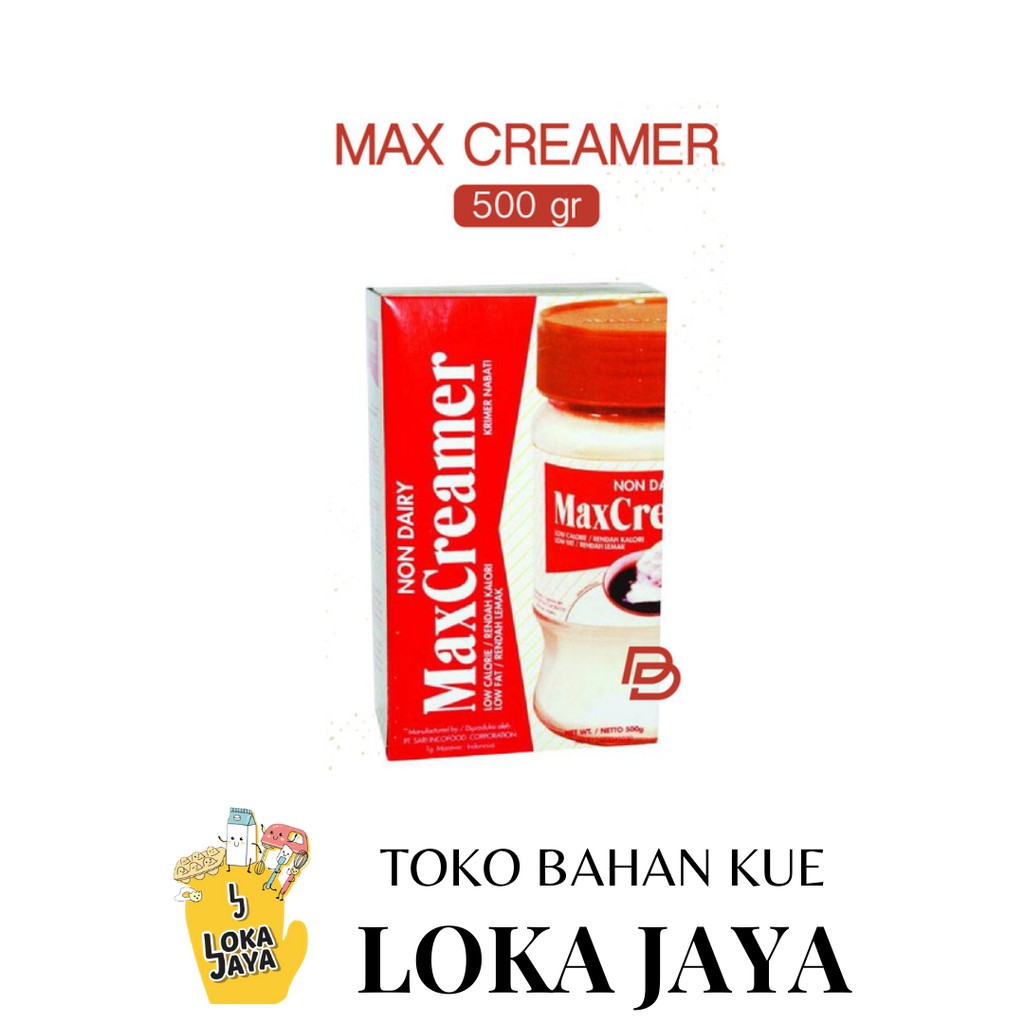 

MAXCREAMER (NON DAIRY CREAMER) (MAX CREAMER KRIMER NABATI) 500 GRAM