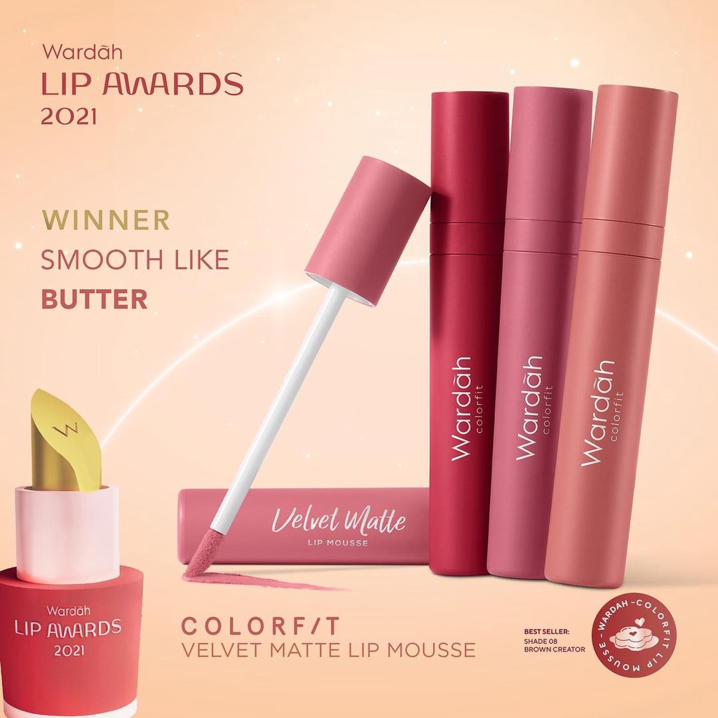 Wardah Colorfit Velvet Matte Lip Mousse New Varian