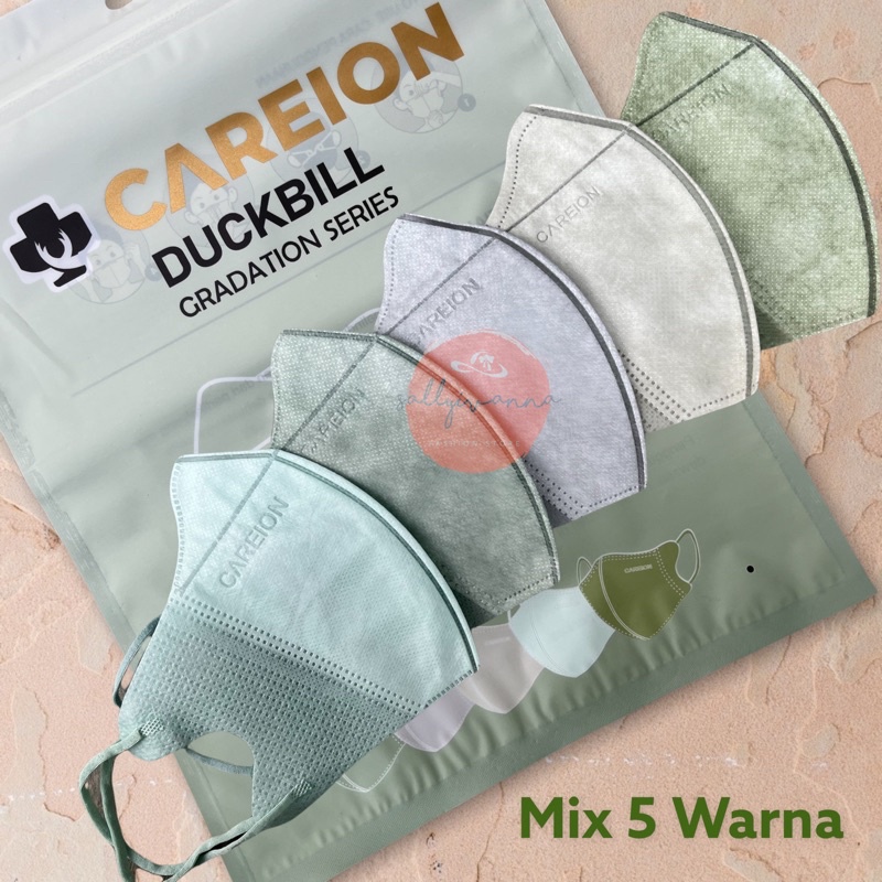 Masker Duckbill Garis ALKINDO / WEMASK / MOUSON / CAREION Original