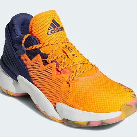 Original Sepatu Basket Adidas D.O.N. Issue 2 FW9036 Signal Orange Sola