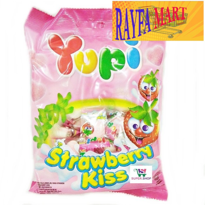 

Yupi Strawberry Kiss 120 Gram