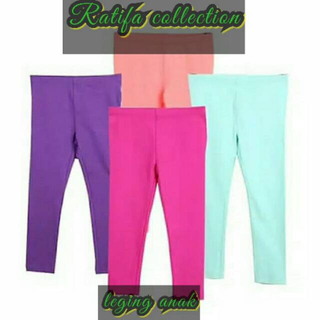 Legging anak polos usia 1-4 tahun / celana anak polos murah|by ratifa collection.