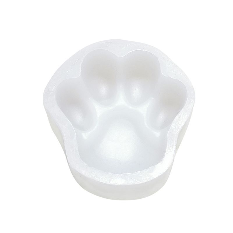 SIY  3.5 Inch DIY Large Pet Paw Silicone Mold Dog Cat Paw Print Stepping Stone Concrete Plaster Cake Pan Resin Mold Art Craft