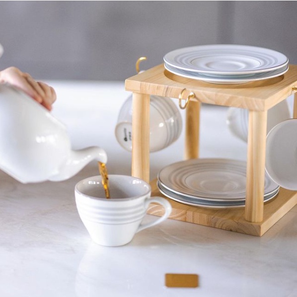 YUI TEA SET STAND | TEMPAT TEH | SET TEMPAT TEH DAN TEKO | SET PERALATAN TEH