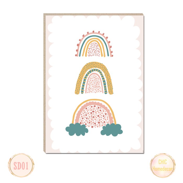 WP PROJECT Hiasan dinding kamar anak motif scandinavian SD01 Keren