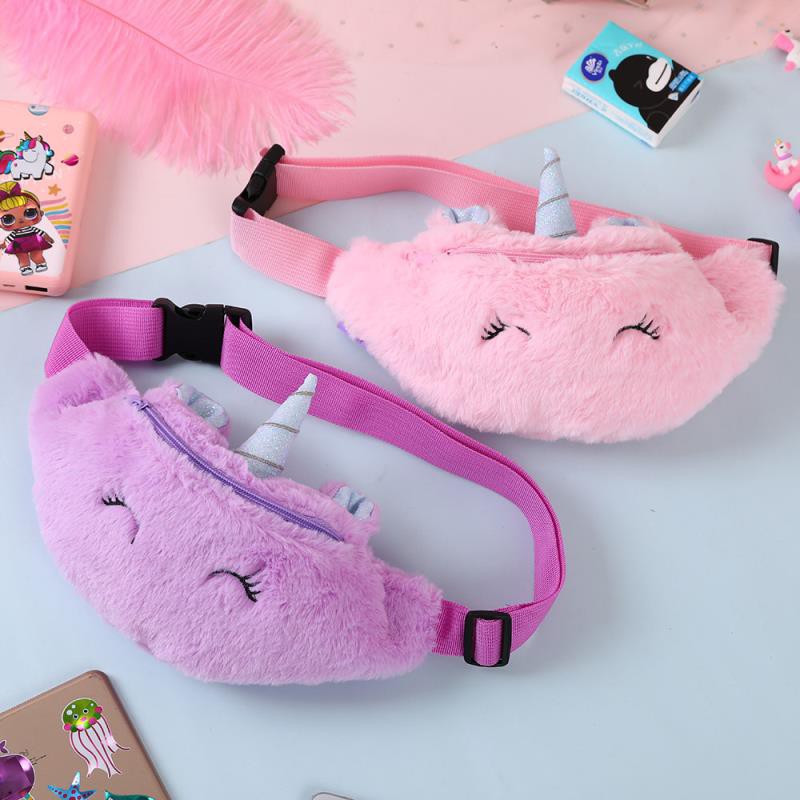 Waist Bag Bludru Lembut Tas Pinggang Selempang Anak Korea Tas Import