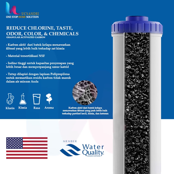 Filter Air Nanotec Clear 10 GAC Filter - Granular Activated Carbon