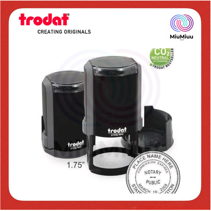 

STEMPEL TRODAT PRINTY BULAT 4642 + Letter Original 42 MM